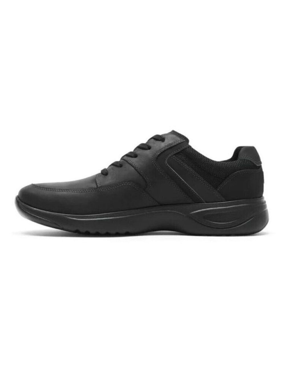Rockport "Metro Path" lace up black sneaker mens leather